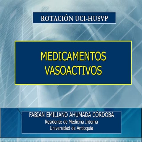 Vasoactivos ed