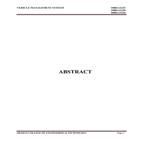 Vehicle management system