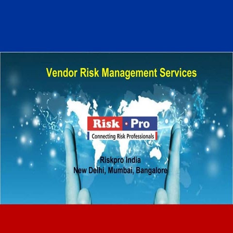Vendor risk management 2013