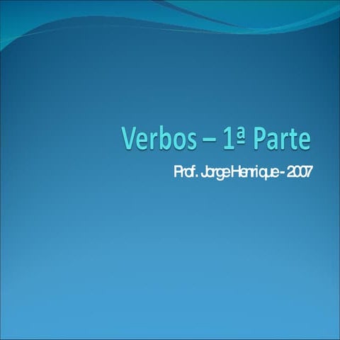 Verbos - parte 1