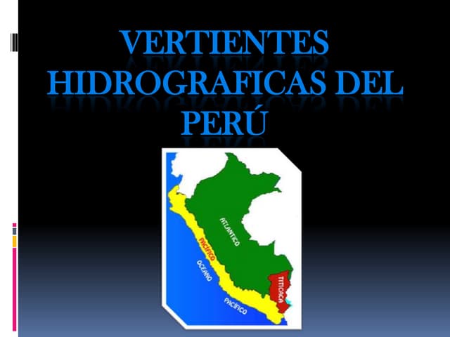 Vertientes hidrograficas del Perú