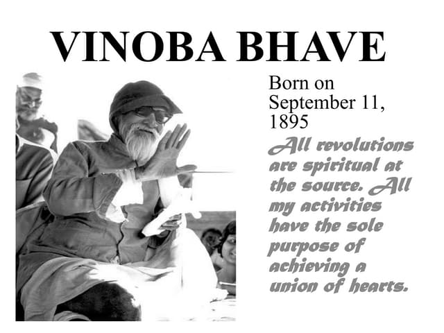 Vinoba bhave