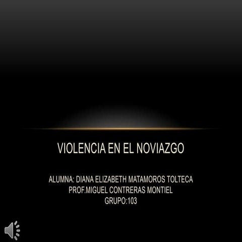 Violencia en el noviazgo.