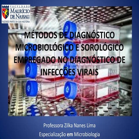 Virologia Clínica Parte 4 Diagnóstico Laboratorial [Profa.Zilka]