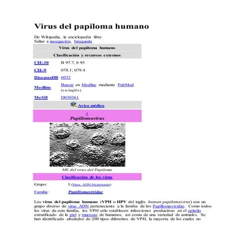 Virus del papiloma humano