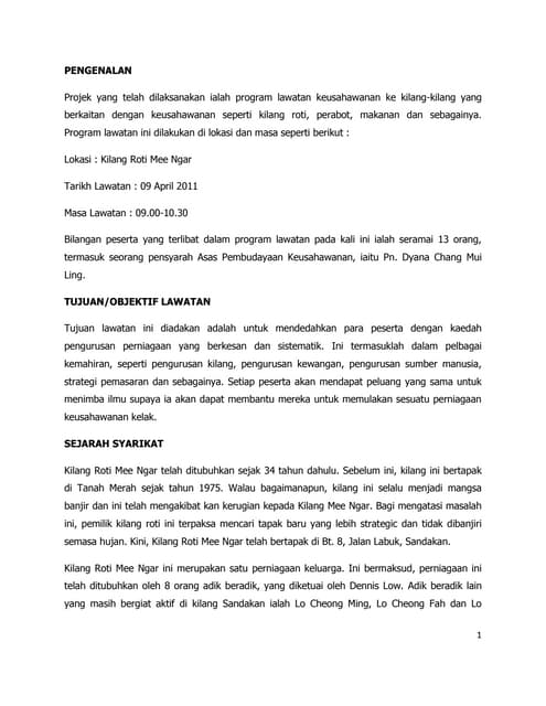 Visiting report