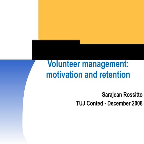 Volunteer Mgt Workshop