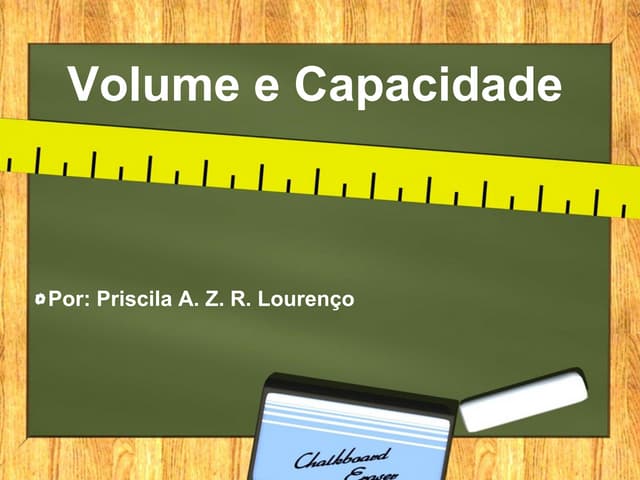 Volume e capacidade