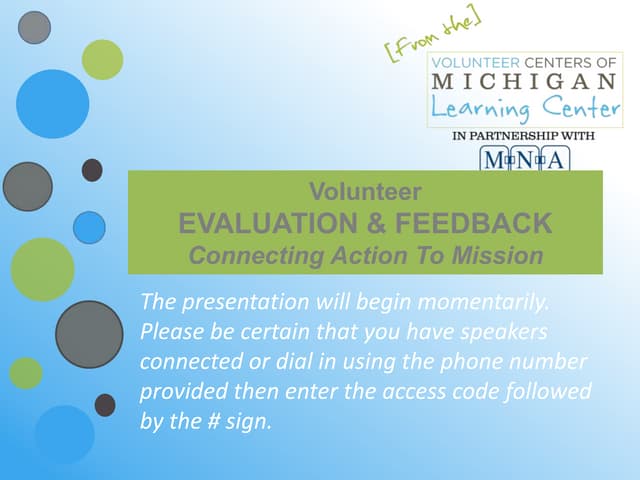 Volunteer evaluation