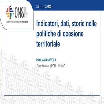 14a Conferenza Nazionale di Statistica