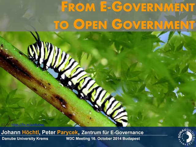 From E-Government to Open Government