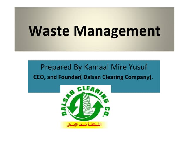 Waste management