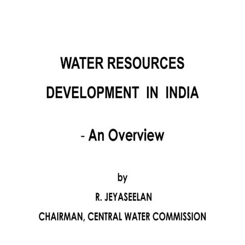 Water resources in india