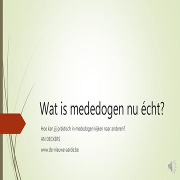 Medelijden en mededogen: 2 heel verschillende zaken