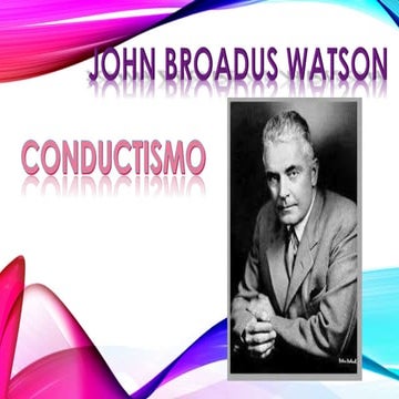 Watson teoria conductista 