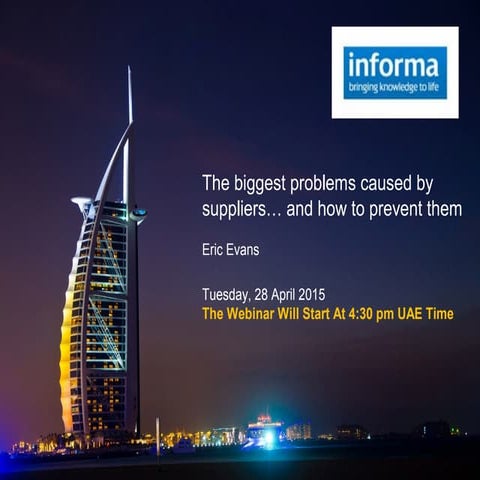 The biggest problems caused by suppliers and how to prevent them