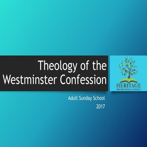 WCF Chapter 3: God's Eternal Decree