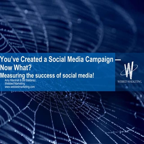 You've Created a Social Media Campaign - Now What? Measuring the success of ...