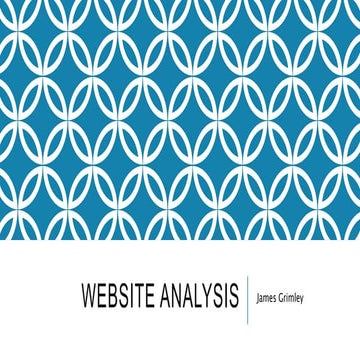 Website analysis