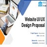 Website UIUX Design Proposal Powerpoint Presentation Slides