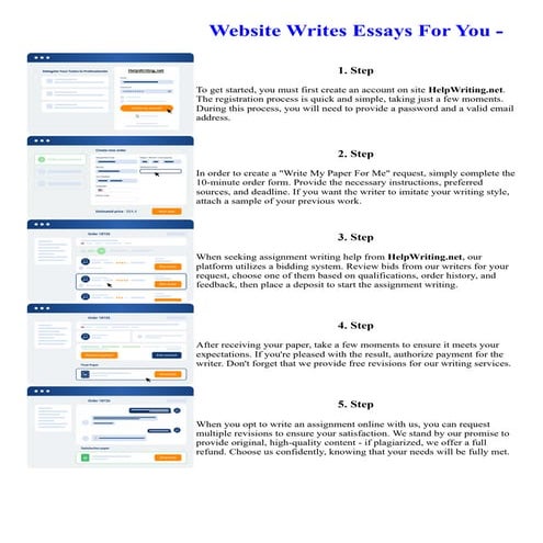Website Writes Essays For You -