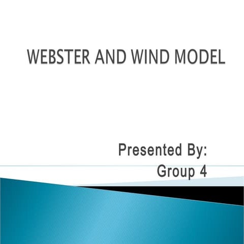 Webster and wind model