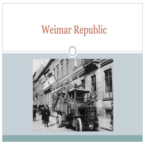 Weimar republic power point franco
