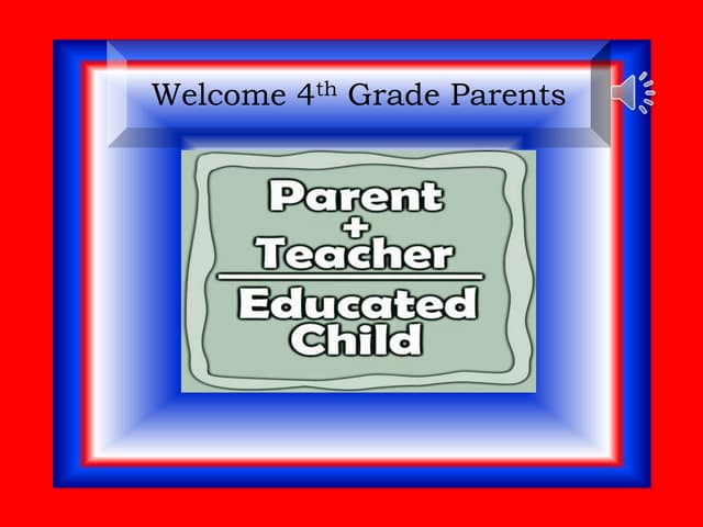 4th Grade Curriculum Night Spanish