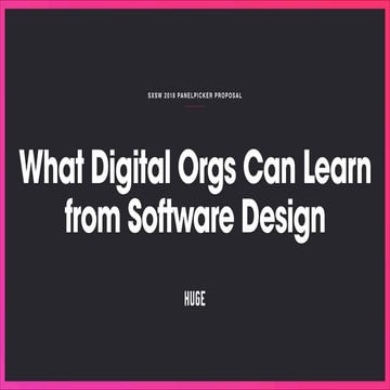 What Digital Orgs Can Learn from Software Design