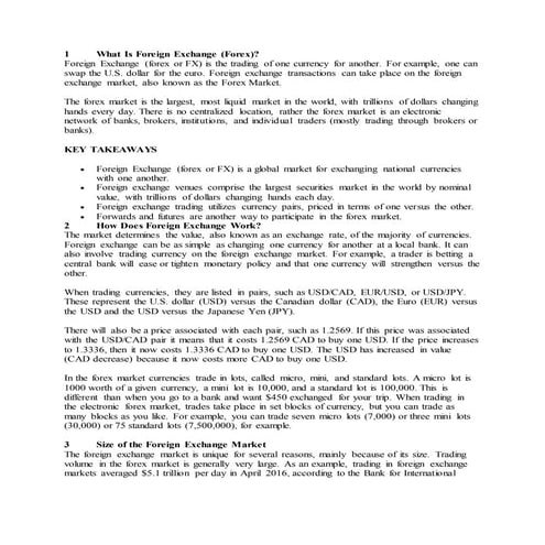 What is foreign exchange lesson 3