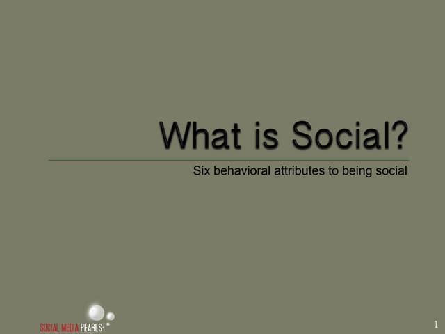 What is social?