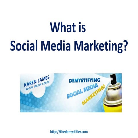 What is social media marketing