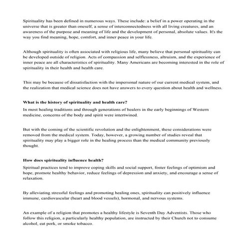 What is spirituality part 1