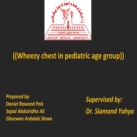 Wheezy chest in pediatrics 