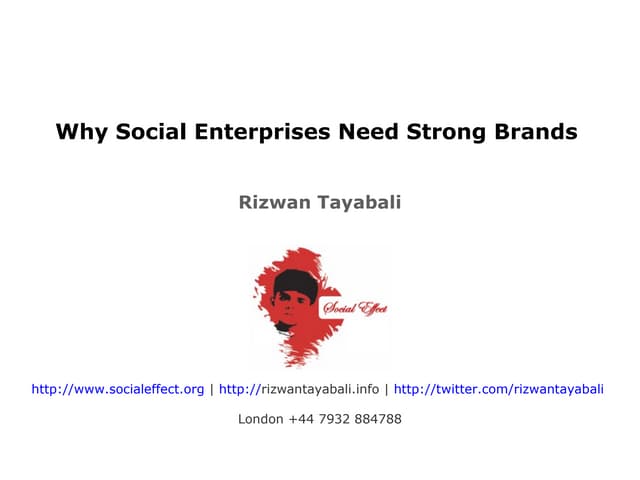 Why Social Enterprises Need Strong Brands