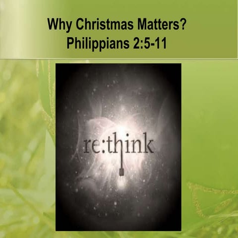 Why christmas matters power point slides