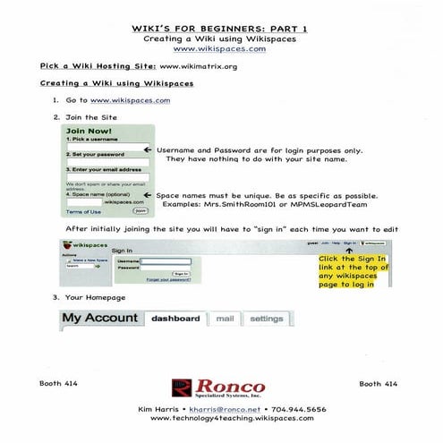 Wikis For Beginners 1and2