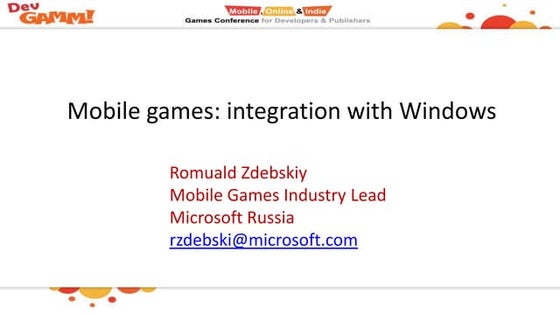 Microsoft: Мобильные игры под Windows – интеграция с возможностями системы
