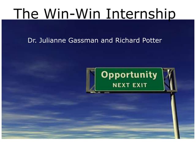 Win Win Internship 11.2009