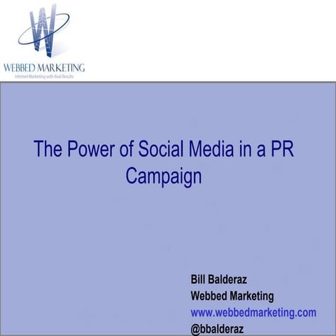 The Power of Social Media in a PR Campaign