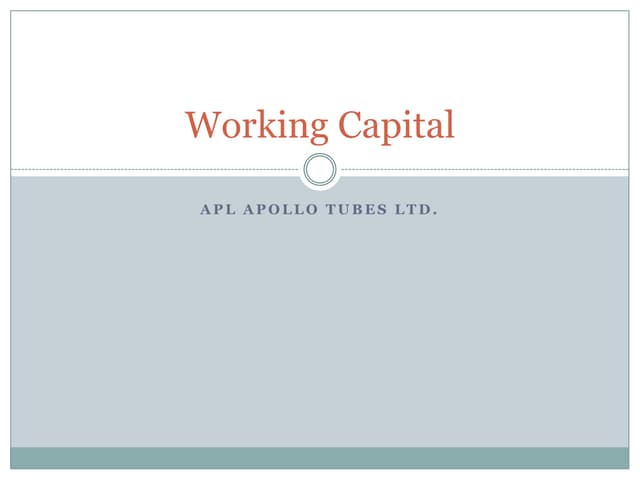 Working capital ppt