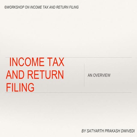 Heads of Income and Return Filing
