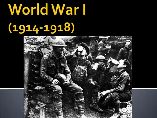 World War I - part 1