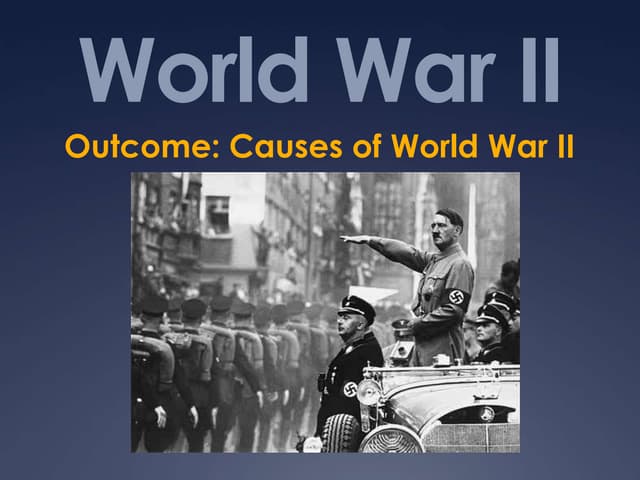 World War II Causes