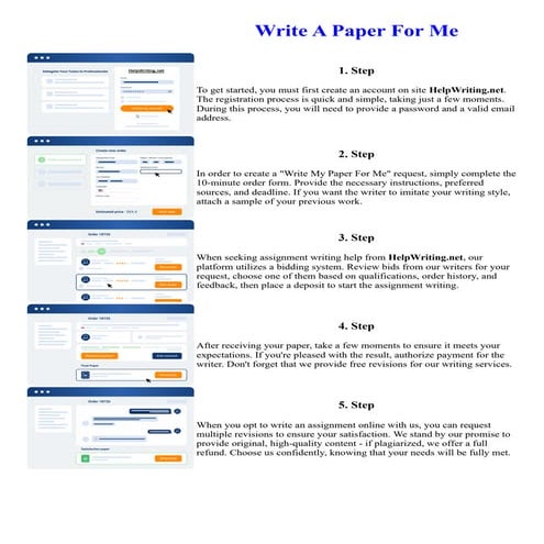 Write A Paper For Me. Online assignment writing service.