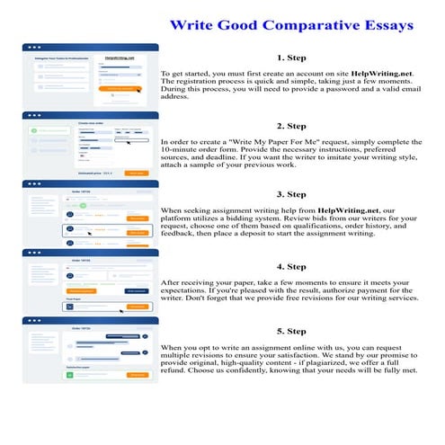 Write Good Comparative Essays