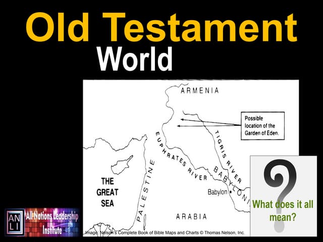 Old Testament World: Geography and History (All Nations Leadership Institute)