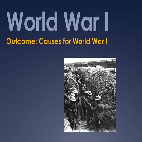 WWI Causes Notes