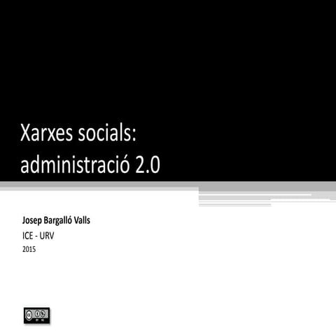 Xarxes socials: administració 2.0