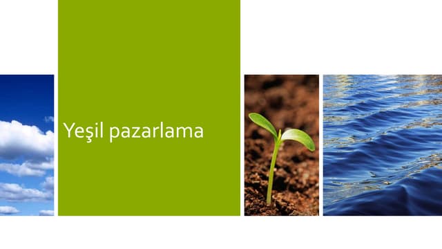 Yeşil pazarlama 1.2